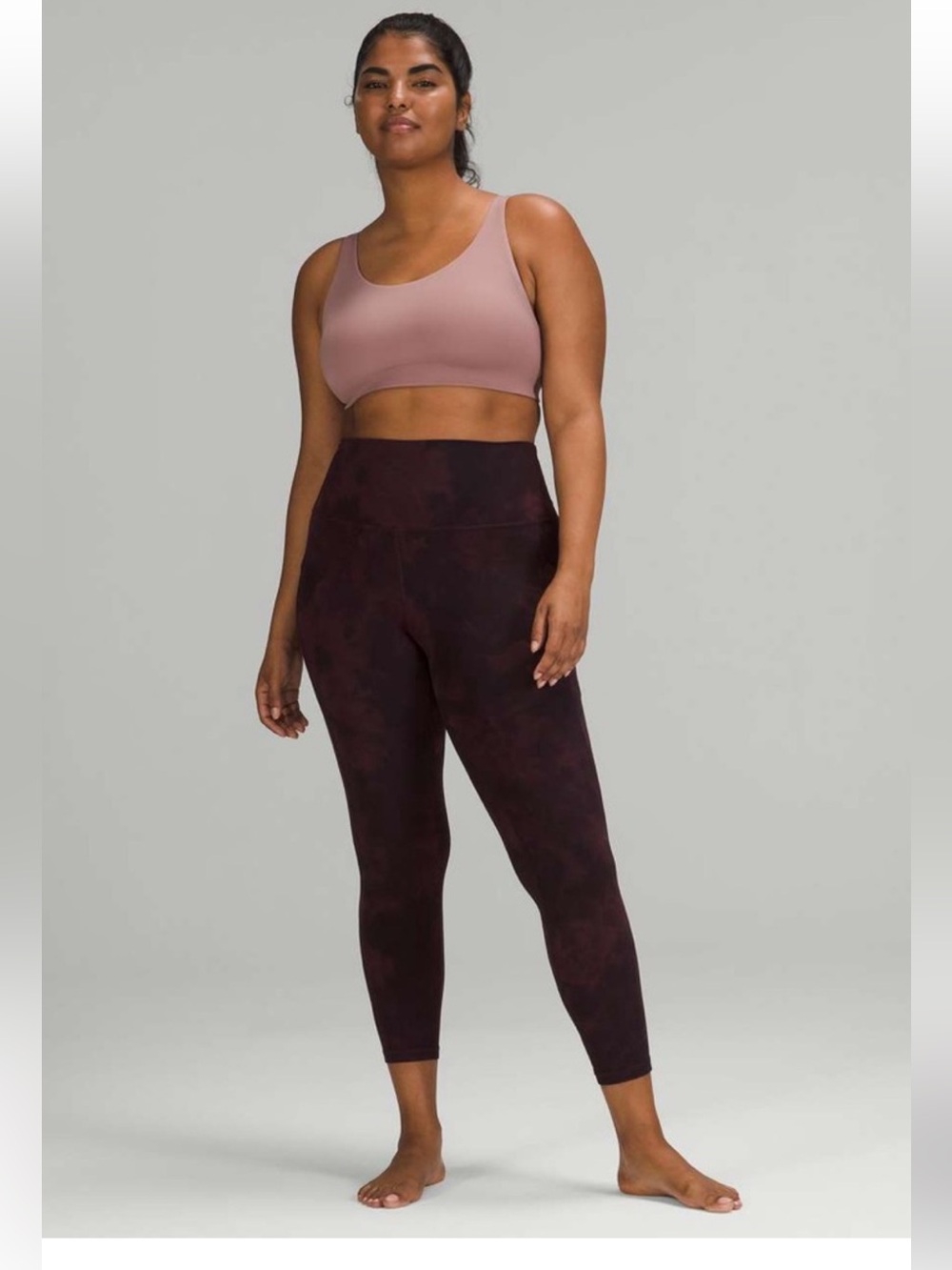 Lululemon Align High-Rise Pant with Pockets 25” Diamond Dye Cassis Black Size 12